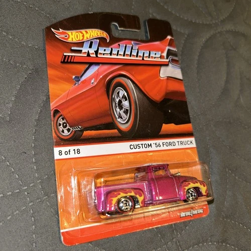 Custom '56 Ford Truck Hot Wheels Redline Diecast Car 2015 Mattel Sealed