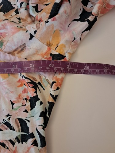 Garnet Hill Organic-Cotton Top Blouse Floral Sz XL Long Sleeve Beach Coastal Fun - Picture 6 of 10