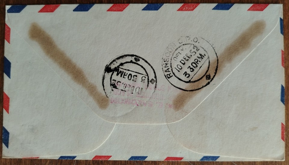 Thailand genuine used cover First Flight New York-Rangoon | eBay