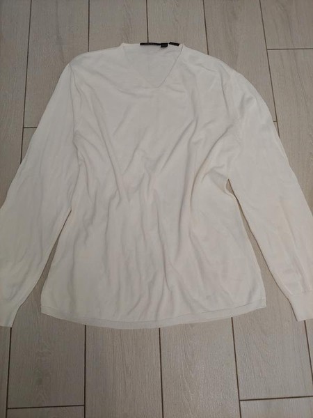 Women DKNY Pullover White Viscose 42 / XL / 50