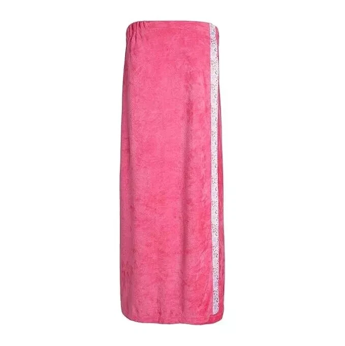 Juego combinado de envoltura de baño y turbie twist flor rosa S14298 Foto 4 de 4