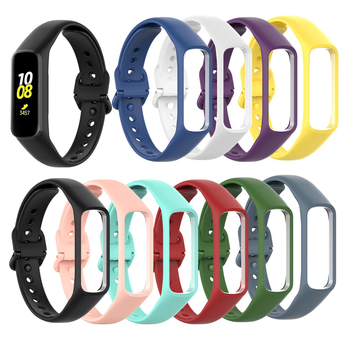 For Samsung Galaxy Fit SM-R220 Smart Bracelet Watch Band Belt Silicone