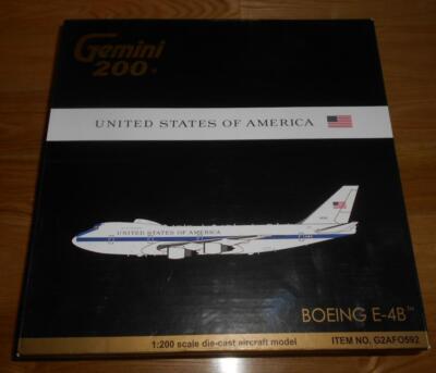 Gemini200　1/200　BOEING　E-4B　（B747）　40787 Gemini Jets 200 1/200 Boeing E-4B B747 40787 | eBay