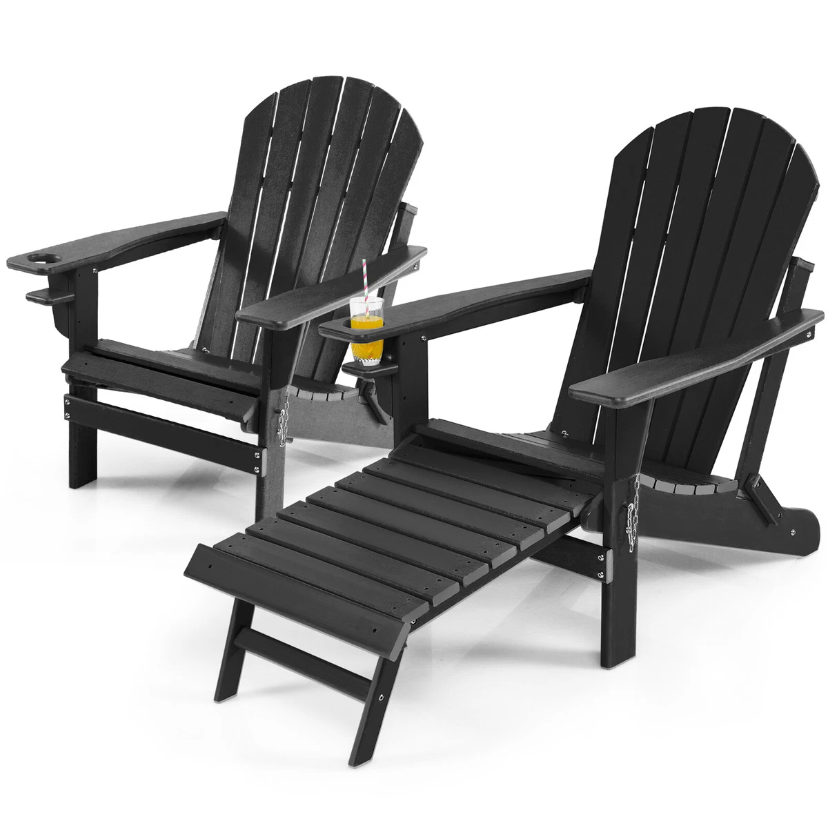 Black folding adirondack chairs new arrivals