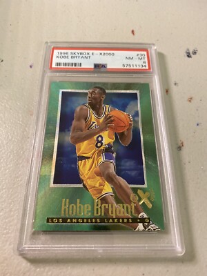 1996 skybox basketball E-X200 #30 Kobe bryant RC PSA 8 tough grade