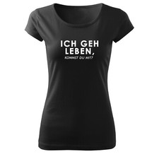 Women's fashion premium shirt fitted I go to life...-black & white-new