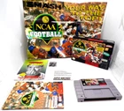 NCAA Football (Super Nintendo, 1994) CIB SNES VG CND Poster + Manual Complete