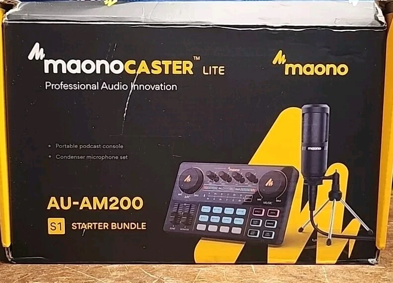 MaonoCaster Lite AU-AM200 S1 Starter Bundle w/ Microphone Podcast