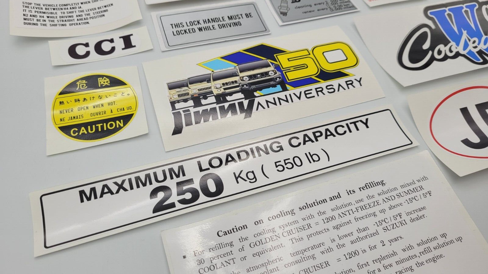 FOR SUZUKI LJ50 DECALS+ ANNIVERSAY DECAL | eBay