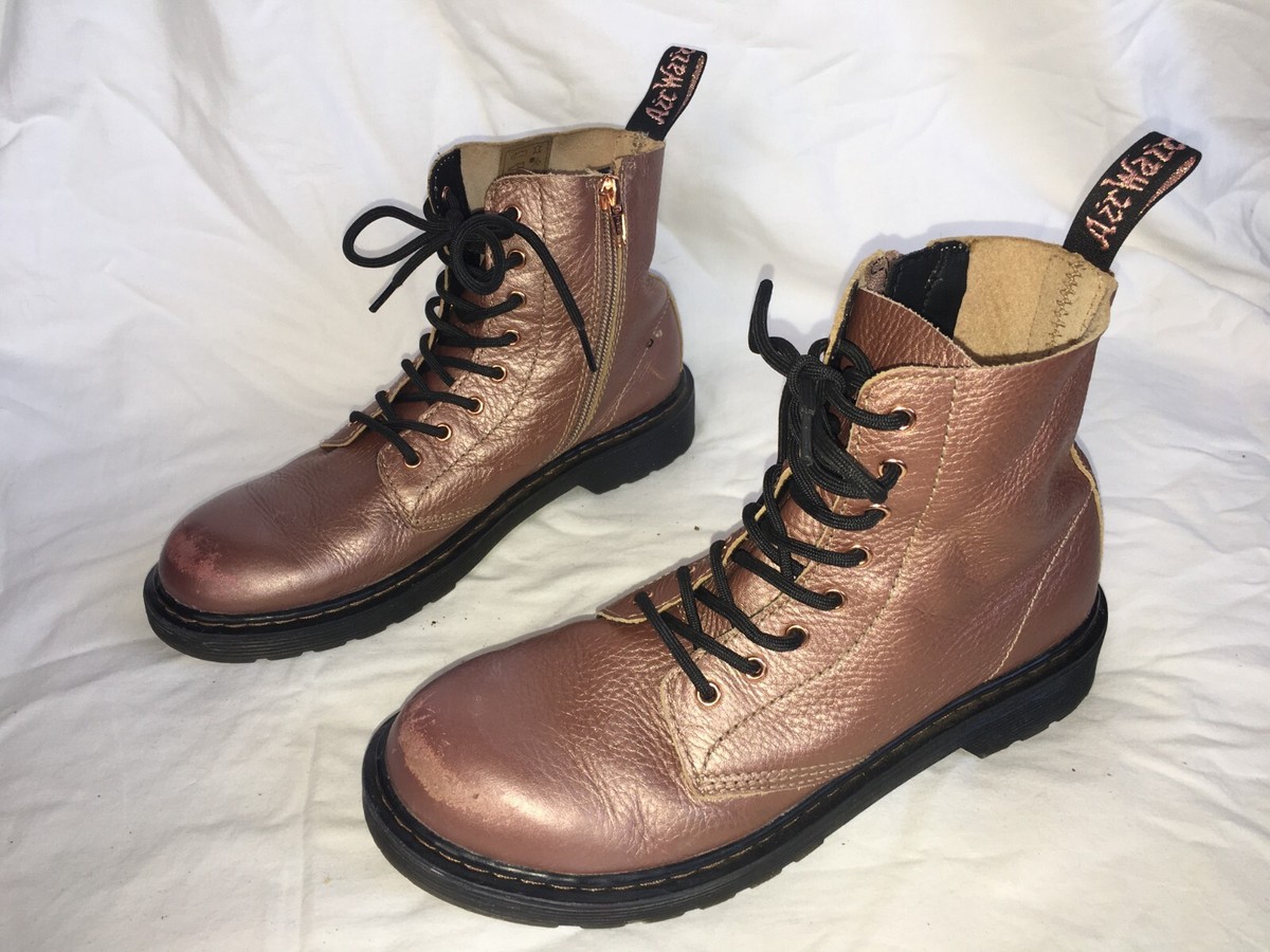 Dr Martens 1460 Pascal Rose Gold Dr Marten's Rose Gold Leather