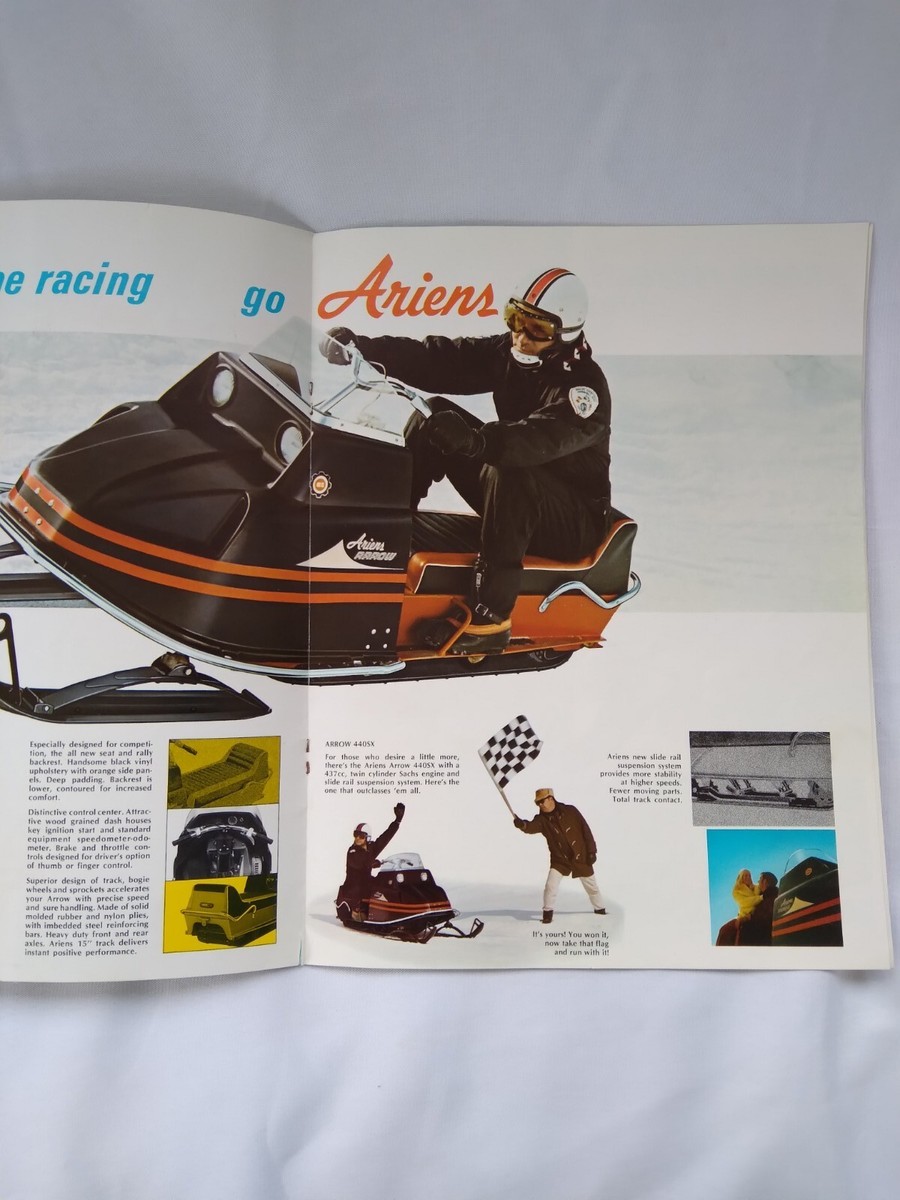 Vintage Ariens Arrow Snowmobile 70s Advertising Brochure Pamphlet