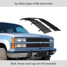 Fits 88-93 Chevy C/K Pickup/Suburban/Blazer Black Billet Grille Grill Insert