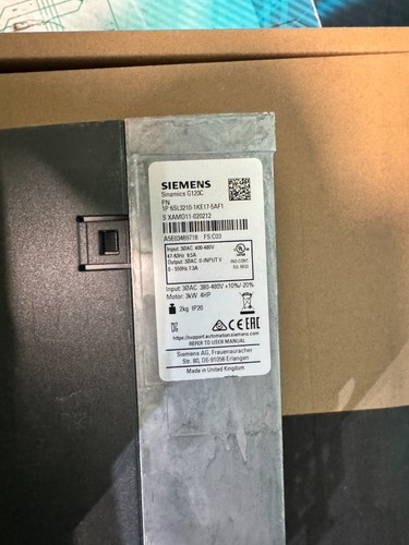 Siemens 6SL3210-1KE17-5AF1. Sinamics G120C PN. (UK And EU Buyers Read) - Picture 2 of 2