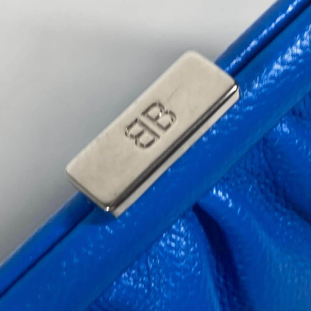 BALENCIAGA 618895 Cloud XS logo cloud Bag Pouch Bicolor 2WAY