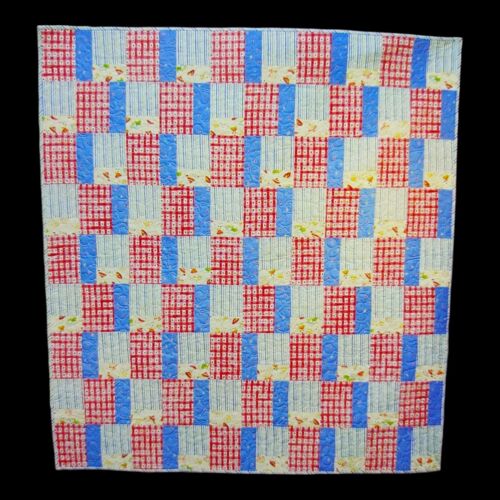 Seaside Climbing Rose Quilt Pattern - 50x54 Wall Hanging Beach Garden Quilts - 第 1/4 張圖片