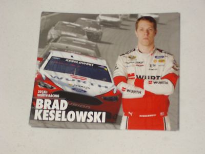2016 BRAD KESELOWSKI #2 WURTH NASCAR POSTCARD 