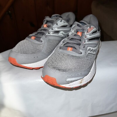 Saucony Cohesion 13 Running Shoes Women's sz Alloy/Coral S10559-5  Athletic