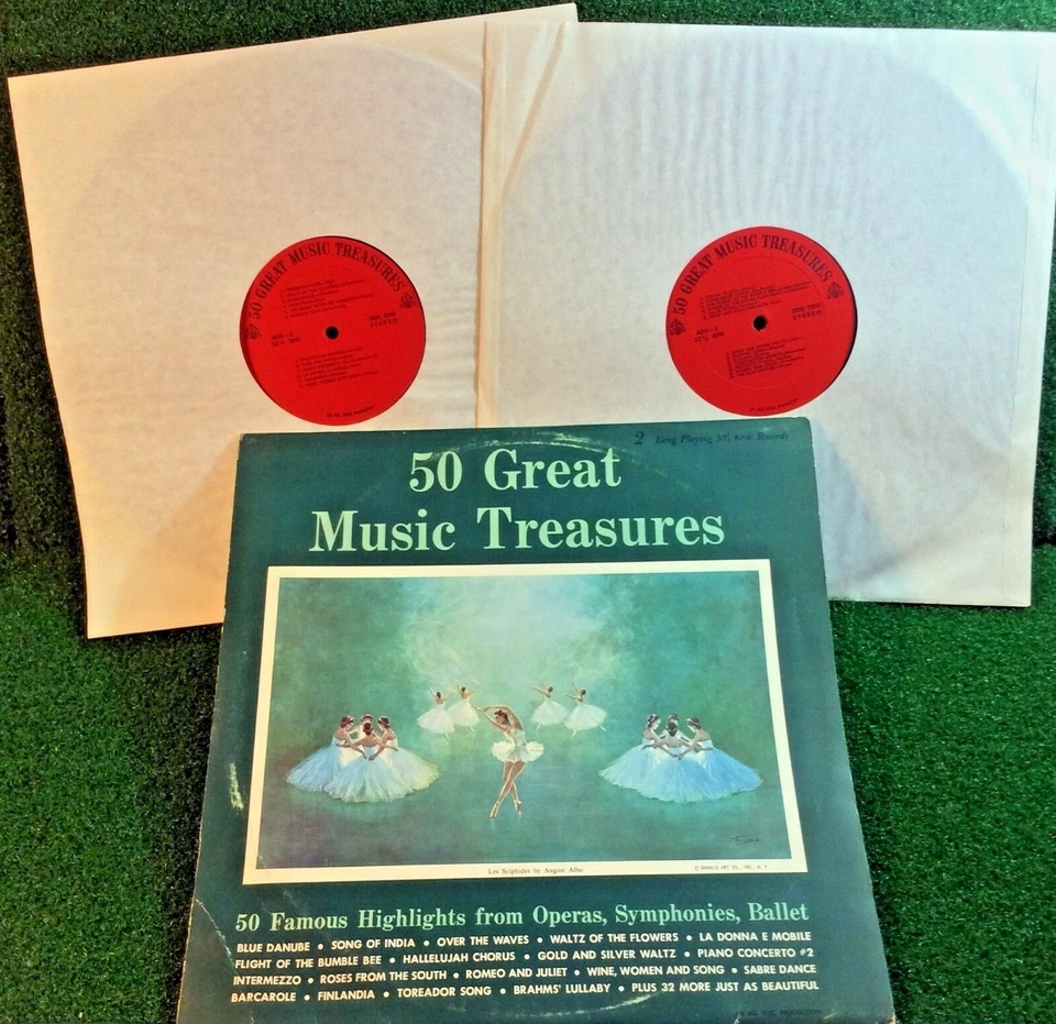 50 Great Music Treasures Famous Highlights From Operas, Symphonies, Ballet - LP - Image 2 of 4