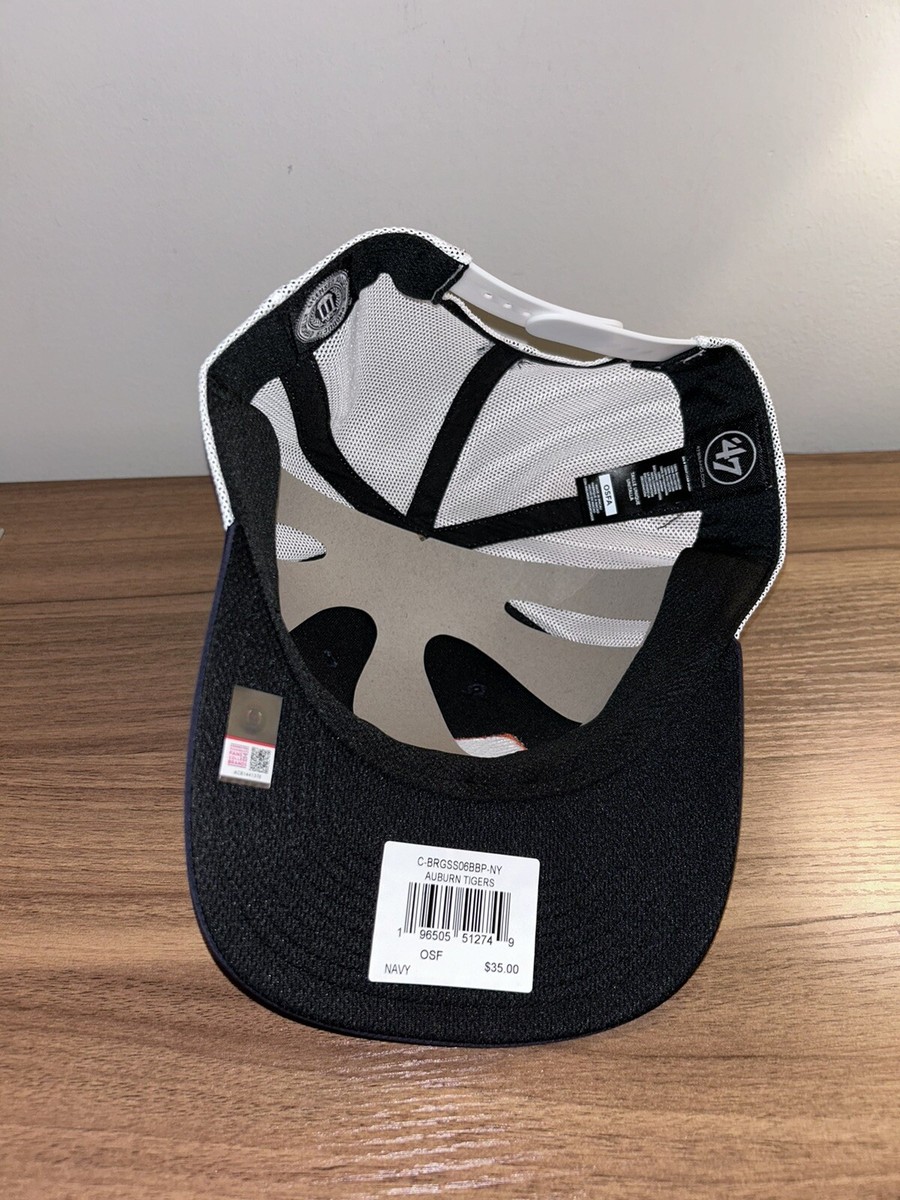 47 Auburn Tigers Trucker Mesh Burgess Snapback Navy Blue Hat  display picture 1