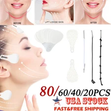 20/60/80Pcs V Tapes Shape Tape Anti Wrinkle Instant Face Neck Eye Lift Face Lift