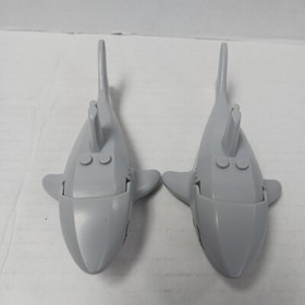 Vintage Large Lego Shark From 6243 Lot of 2 Two JAWS Pirate