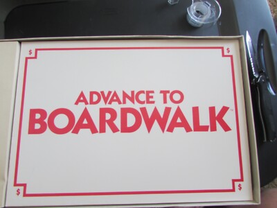 Advance To Boardwalk Board Game Parker Brothers 100% Complete