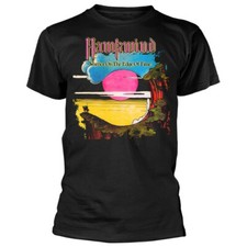 Men's Hawkwind Warriors On The Edge Of Time T-shirt Large Black