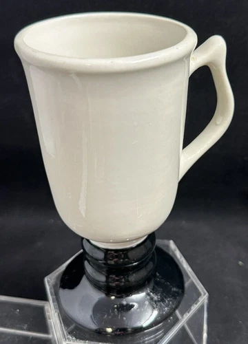Hall # 1273 Black Footed Irish Coffee Mug 6” Tall Made in USA One (1) Vintage