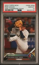 Roki Sasaki [Blue] #WBCJPN-9 Prices | 2023 Topps Now World Classic