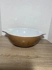 Pyrex 444 Cinderella 4 Quart Bowl - Woodland Brown & Gold