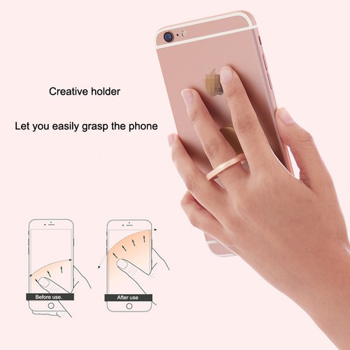 360 Degree Ring Stand/Holder oval Finger Ring Smartphone Stand Holder iPhone - Zdjęcie 8 z 10