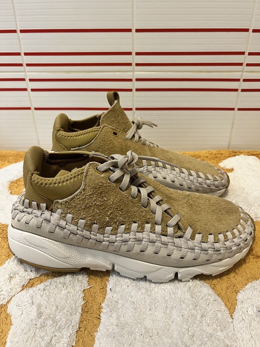 Men 9.5 Nike Footscape Woven Chukka Qs Flt Gold Tan Orewood Men 9.5 Nike Footscape Woven Chukka Qs Flt Gold Tan Orewood