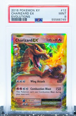 リザードンex 2016 PSA9 PSA 9 CHARIZARD EX 12/108 Ultra Rare XY Evolutions 2016