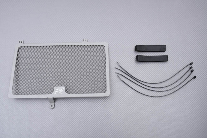 Grille radiateur alu F800GS pour éviter les fuites et impacts de pierre