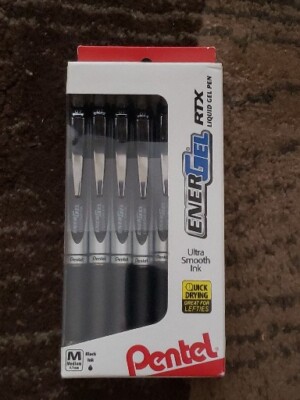 Pentel Medium Roller Ball Pen 0.7mm Black BL77PC12A1