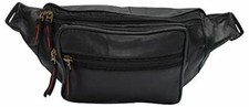 Genuine Leather Lambskin Waist Bag Fanny Pack with RFID Protection, The Perfect