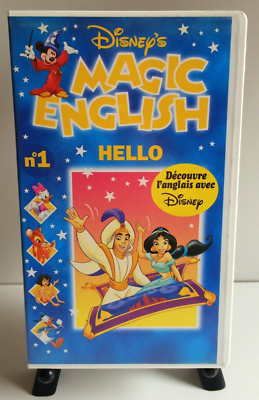 WALT DISNEY MAGIC ENGLISH HELLO N°1 VHS 1996 (Cassette Video) VHS
