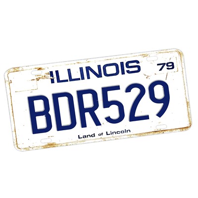 Blues Brothers Jake Elwood Blue BDR529 Illinois 1979 Design