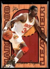 1995-96 Fleer Flair Hardwood Leader Hakeem Olajuwon Houston Rockets #10