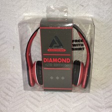 New in Pack Audio Council Diamond Ltd Edition Red w/black Trim Headphones
