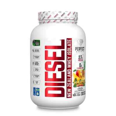 Perfect Sports DIESEL New Zealand Whey Protein Isolate Pineapple Mango 2lb NEW