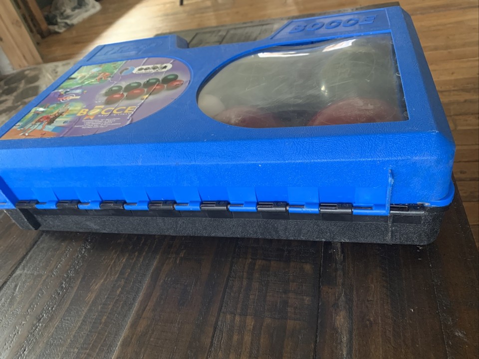 Vintage Perfetta Bocce Professional Balls Set Made In Italy With Carry