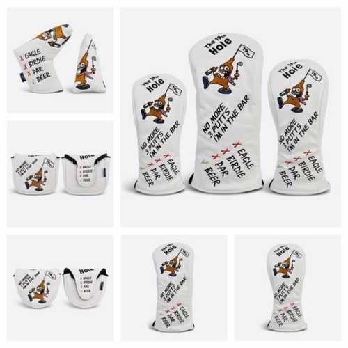 Prg Golf Originals 19 Th Hole Driver, Fairway, Rescue Wood O Putter Headcover.