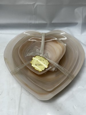 The Bake Shop 3 heart shape platters - Sea She ll Looking Pink