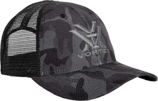 Vortex Optics Logo Cap Hat Black Camo OSFA