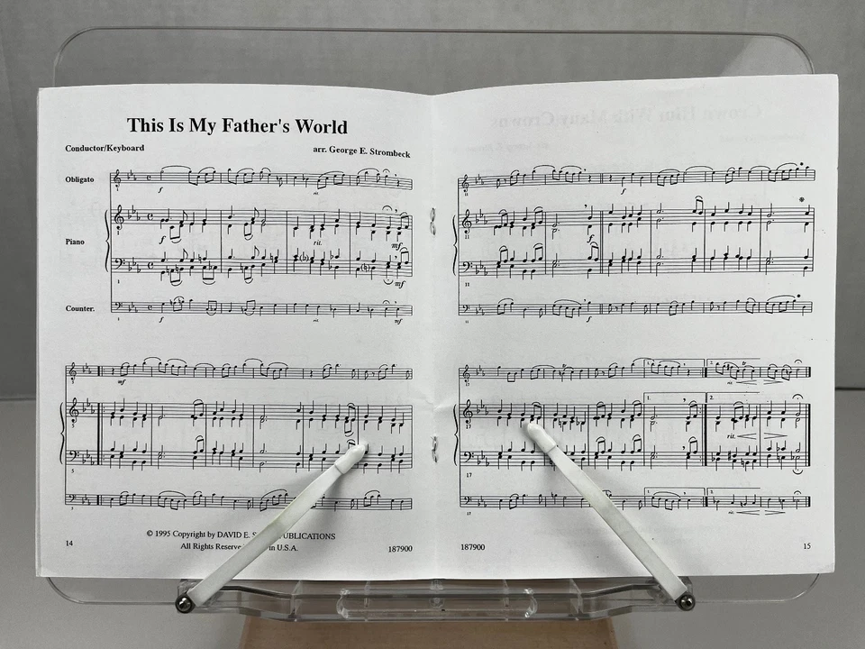 George E. Strombeck Hymns for Multiple Instruments Volume 1 Sheet Music Keyboard - Image 3 of 4