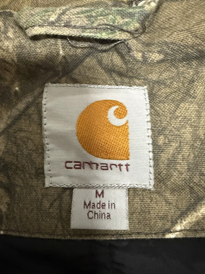 Carhartt x Real Tree 101444 Quick Duck Camo Traditional Jacket Quilt Lined - Med - Image 4 of 4