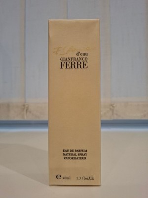 FERRE' ESSENCE d'eau GIANFRANCO FERRE' Eau de Parfum 40ml Natural Spray Spray Spray Spray