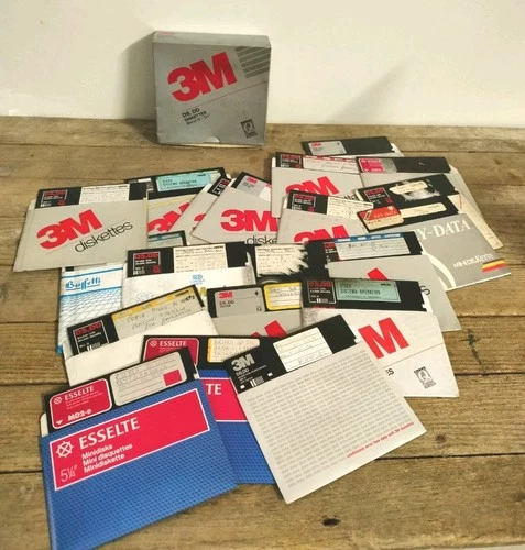 Lotto 20 Floppy Disk 5,25'' DD DS USATI - Floppy 5,25"  Computer Vintage 