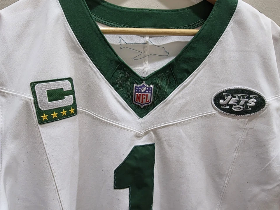 SAUCE GARDNER #1 New York Jets Nike Vapor F.U.S.E. Camiseta Elite Custom Talla 44 Foto 3 de 4